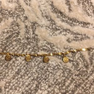 Stunning Gold Coin Bracelet Anklet Culture Vintage